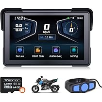 Eonon Upgraded 7 Inch Motorcycle CarPlay Screen, CarPlay/Android